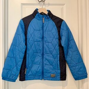 Kids' XL Sierra Designs Quilted Blue and Black Puffer Jacket